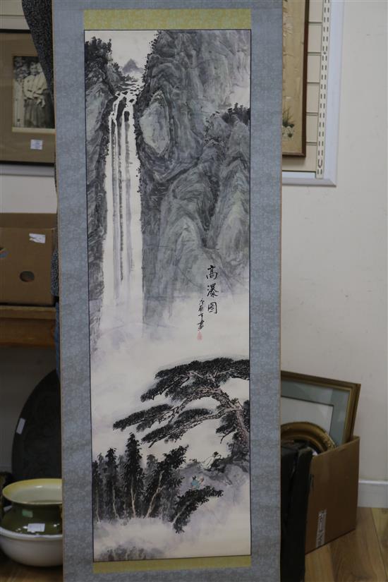 Two Chinese scroll paintings